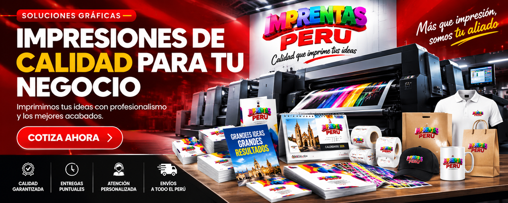 Imprentas Perú - servicios de impresión, diseño gráfico, impresión offset, impresión digital y productos publicitarios en Lima, Perú